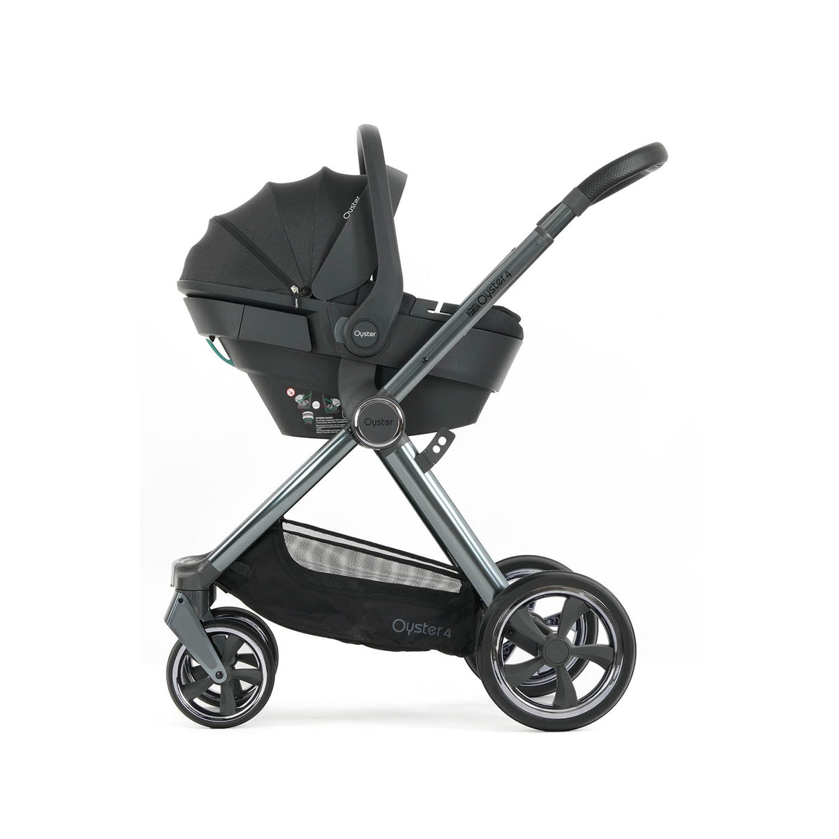BabyStyle Oyster 4 Essential Baby & Toddler 360 Car Seat Bundle - Carbonite