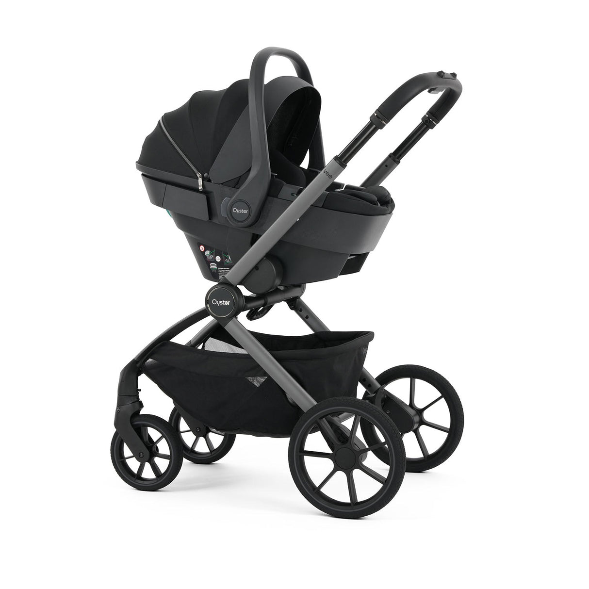 Oyster Vee Luxury Capsule 360 Travel System Bundle - Liquorice