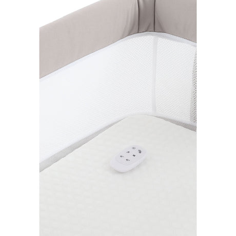 BabyStyle Oyster Home Wiggle Dropside Co-Sleeper Crib - Stone 65