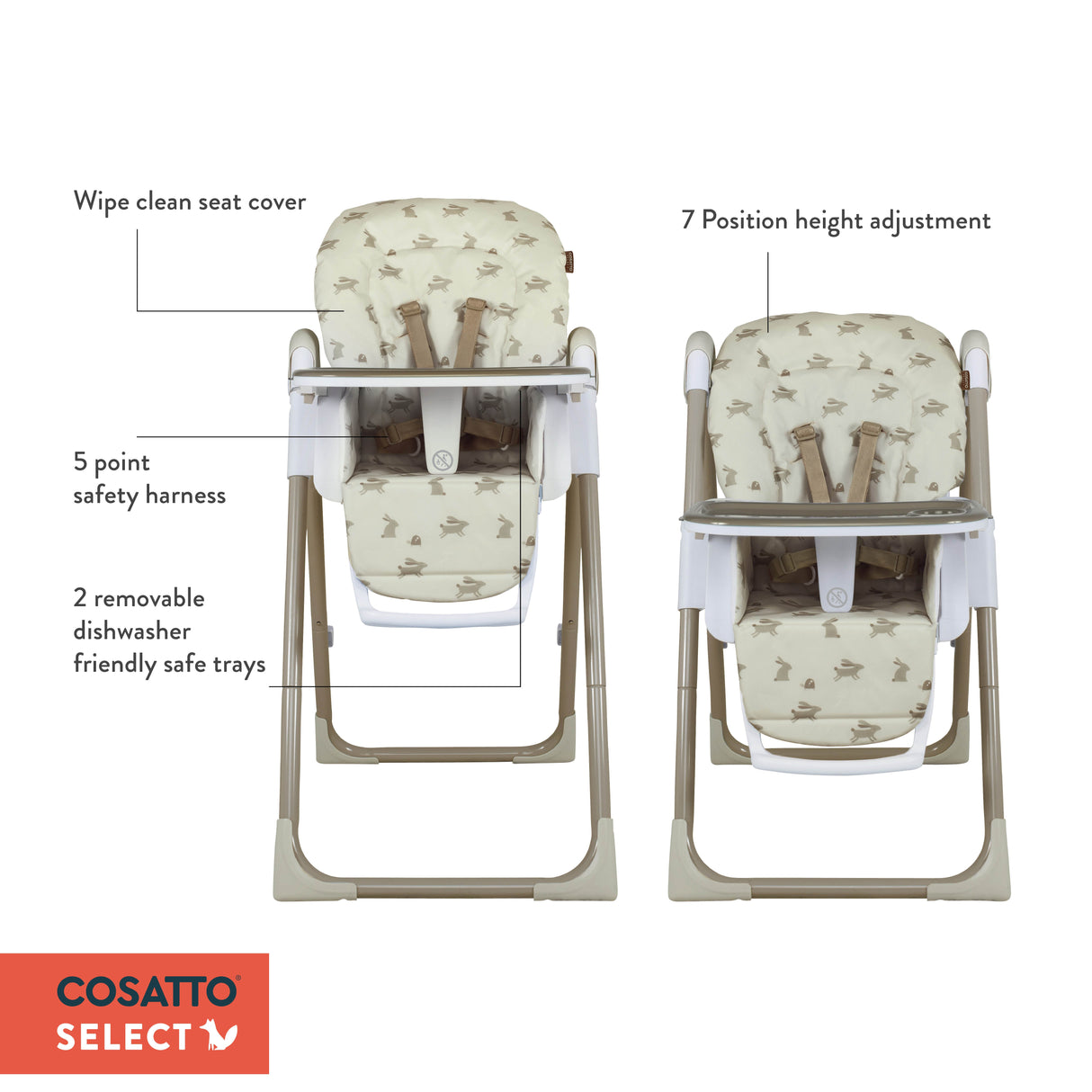 Cosatto Pip 0+ Highchair - Cherry Pie