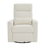 Tutti Bambini Paige Recliner Glider Nursery Chair - Vanilla Boucle