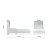 CuddleCo Play House Single Bed with Storage - Pebble