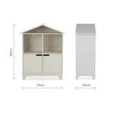 CuddleCo Play House Bookcase - Pebble