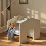 CuddleCo Play House Storage Desk with Bench - Pebble