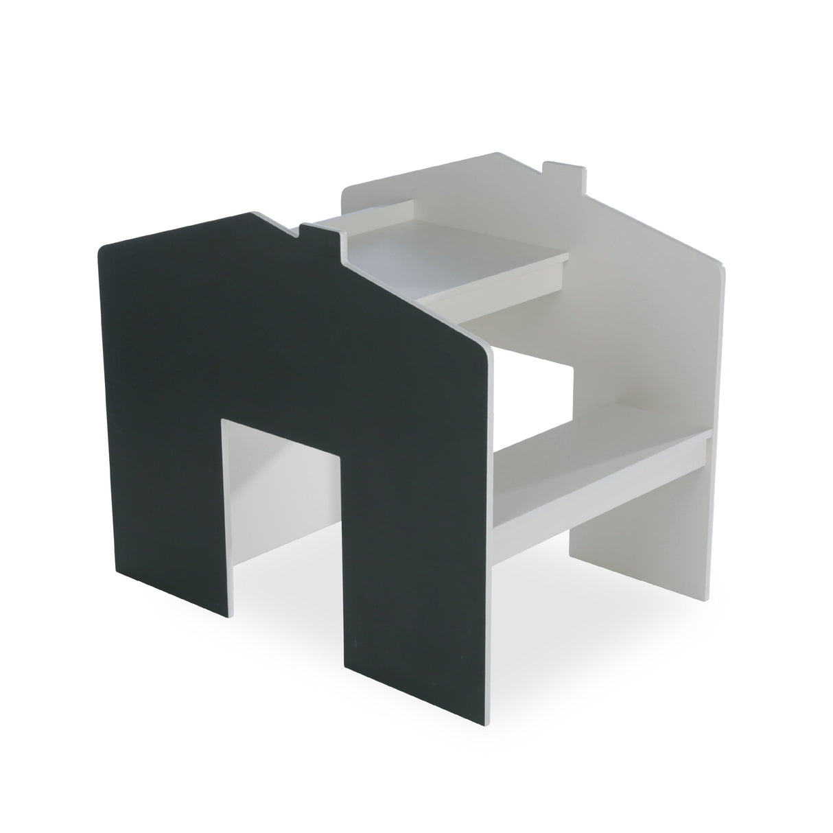 CuddleCo Play House Storage Desk with Bench - Pebble