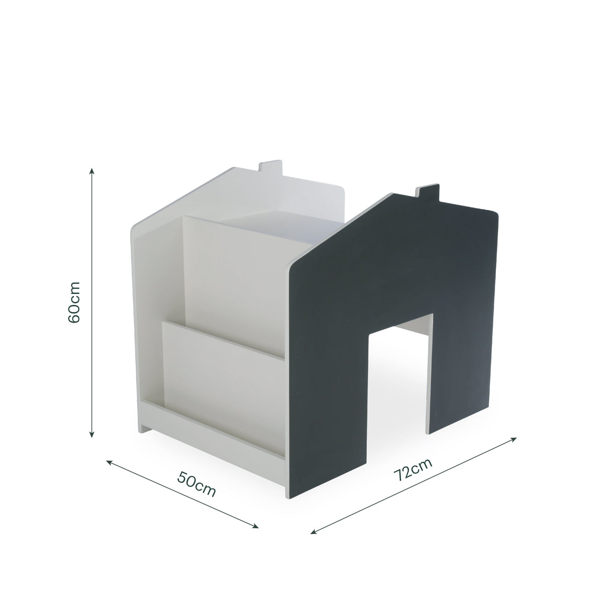 CuddleCo Play House Storage Desk with Bench - Pebble