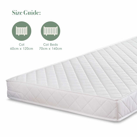 Tutti Bambini Pocket Sprung Cot Mattress (60 x 120 cm) - White
