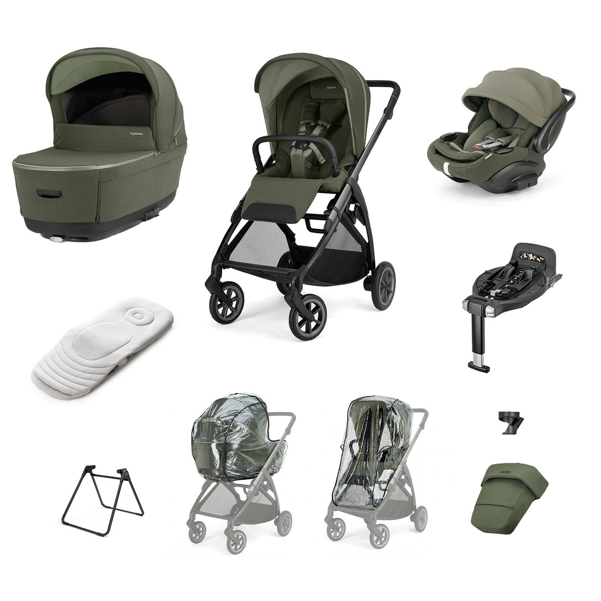 Inglesina Electa Quattro Travel System - Loft Green