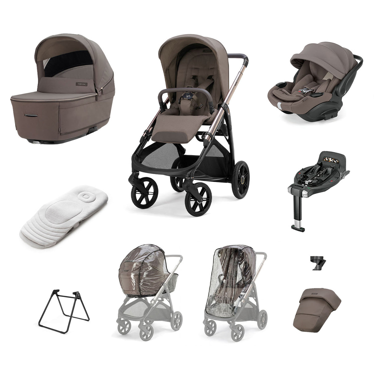 Inglesina Aptica Quattro Travel System - Essence Mokka