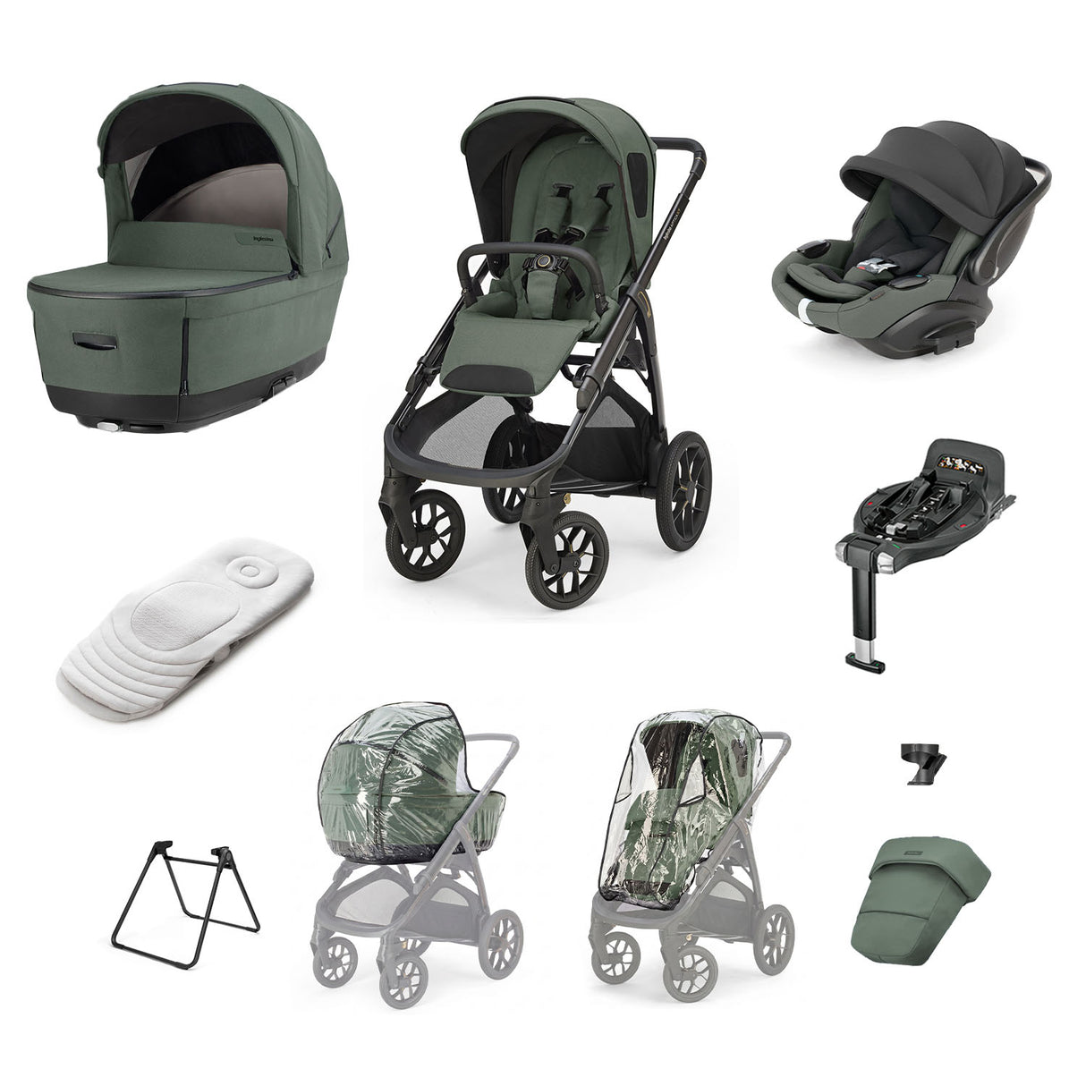 Inglesina Aptica XT Quattro Travel System - Taiga Green