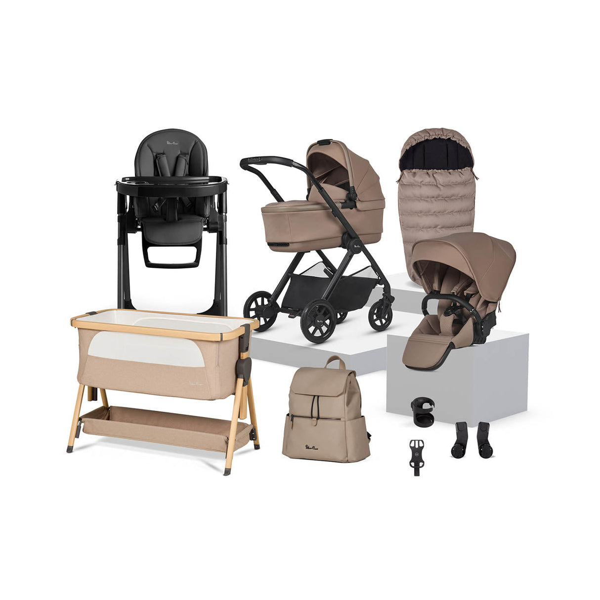 Silver Cross Reef 2 Accessory Baby Bundle - Mocha