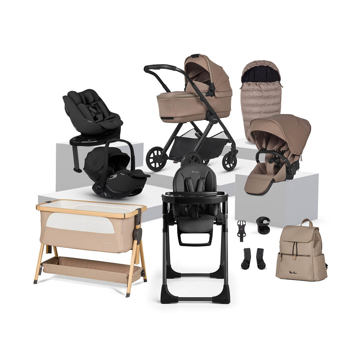 Silver Cross Reef 2 Ultimate Family Accessory Baby Bundle - Mocha