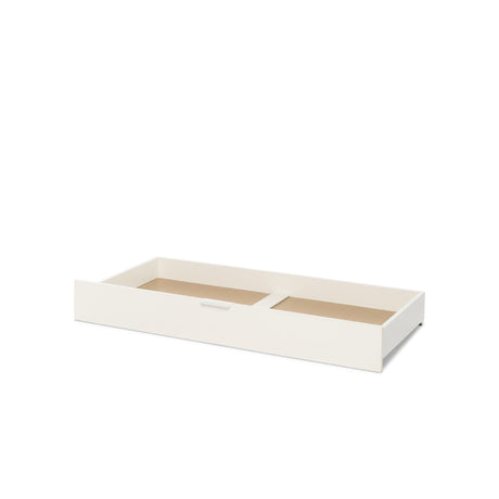Tutti Bambini Riley Mini Cot Bed with Drawer - White & Maple Oak