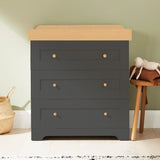 Tutti Bambini Rio 2 Piece Room Set - Slate & Honey Oak