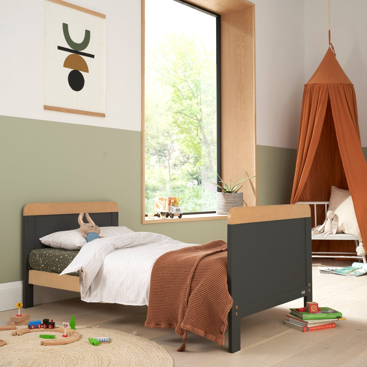 Tutti Bambini Rio 2 Piece Room Set - Slate & Honey Oak