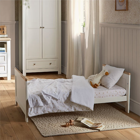 CuddleCo Burford 3 Piece Nursery Furniture Set - White & Oak