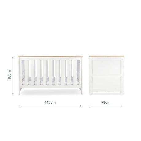 CuddleCo Burford 2 Piece Nursery Furniture Set - White & Oak