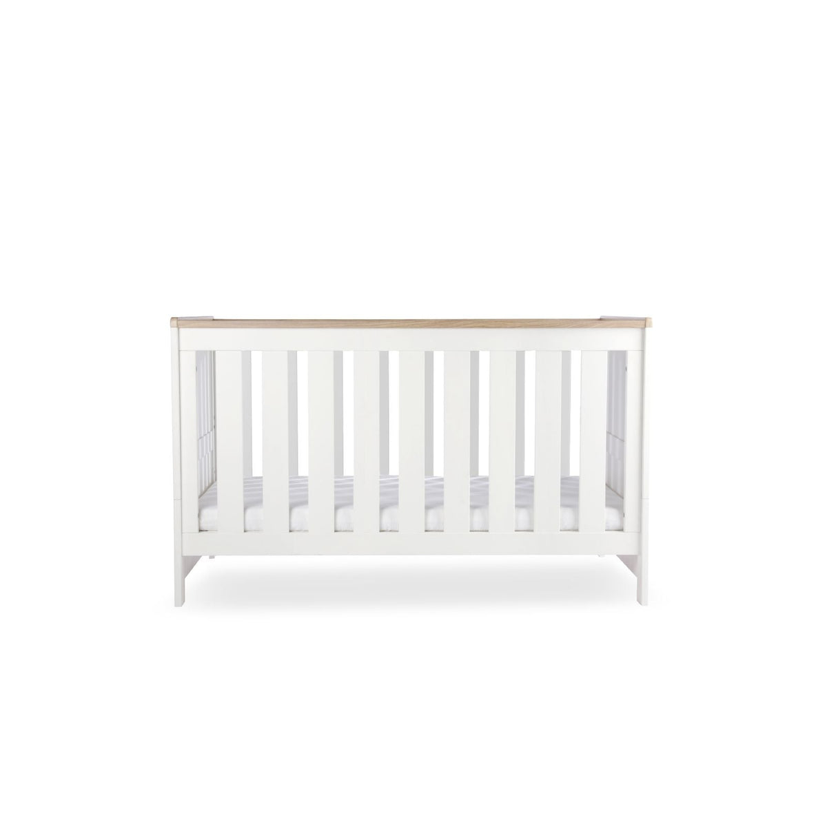 CuddleCo Burford Cot Bed - White & Oak