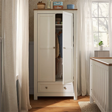 CuddleCo Burford Wardrobe - White & Oak