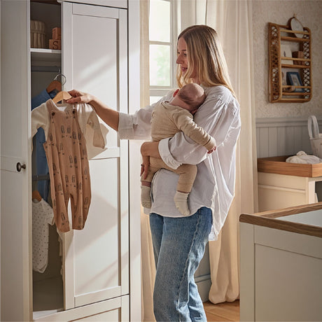 CuddleCo Burford Wardrobe - White & Oak