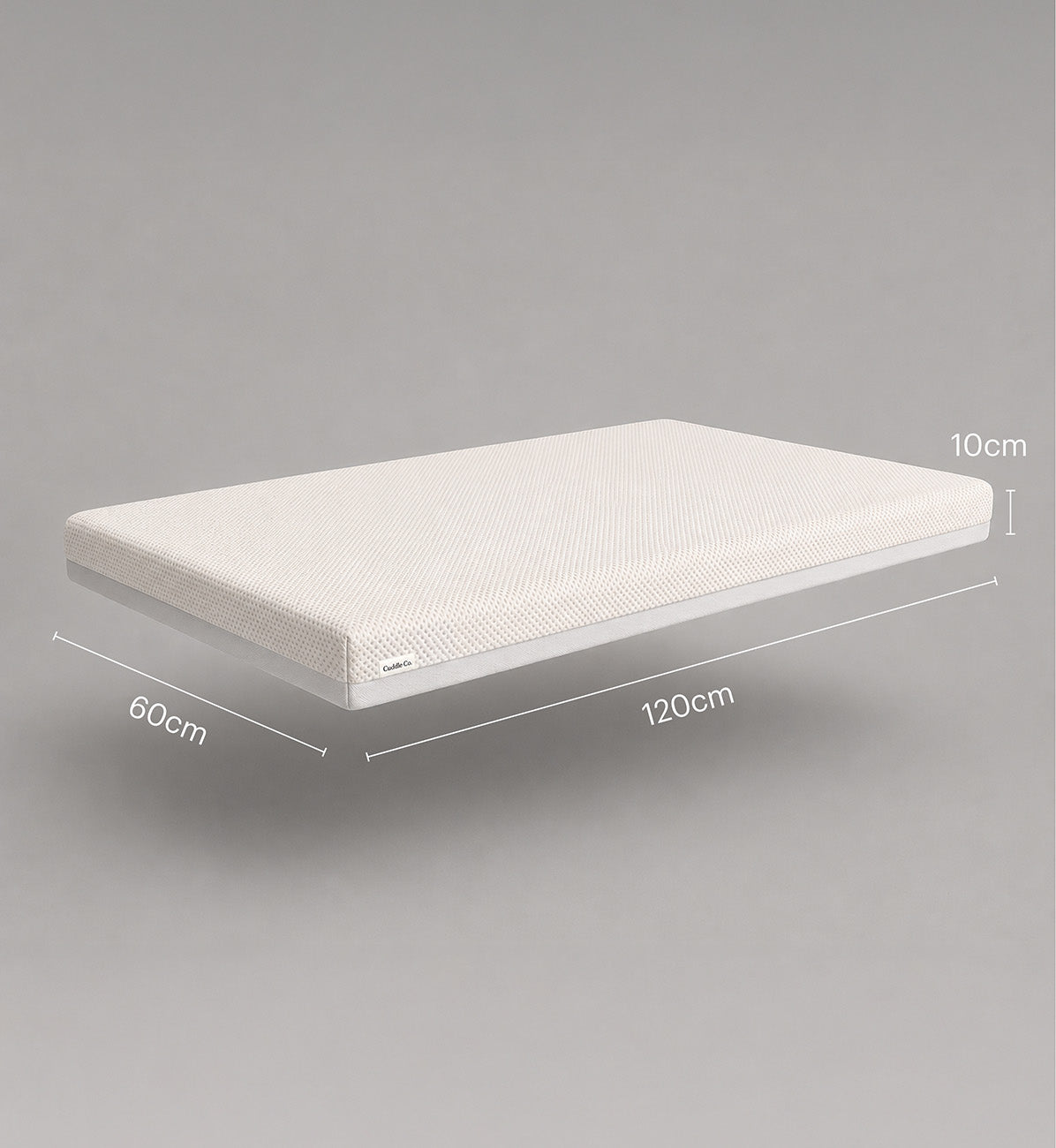 CuddleCo Signature Hypo-Allergenic Bamboo Pocket Sprung Cot Mattress 120 x 60cm