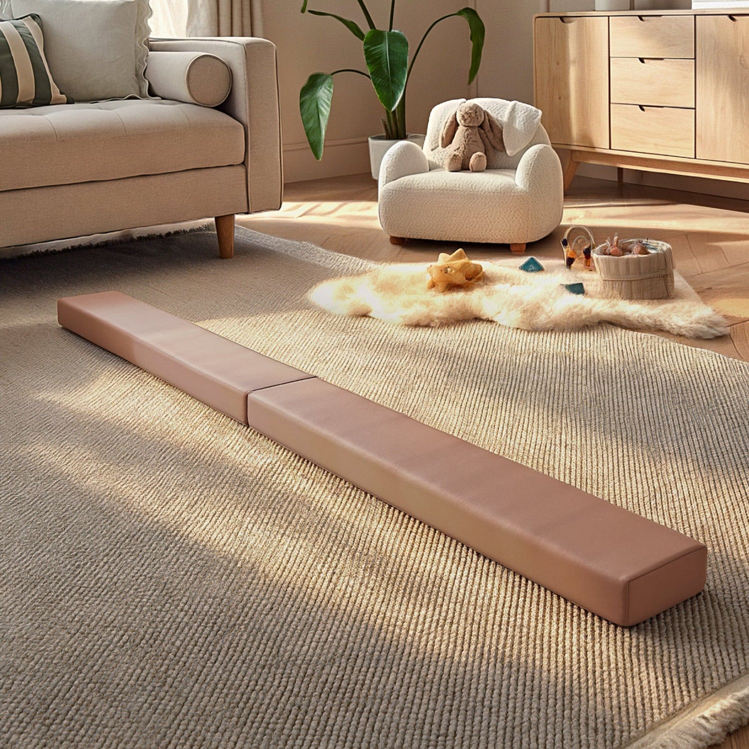 CuddleCo Soft Play Balance Beam - Tuscany