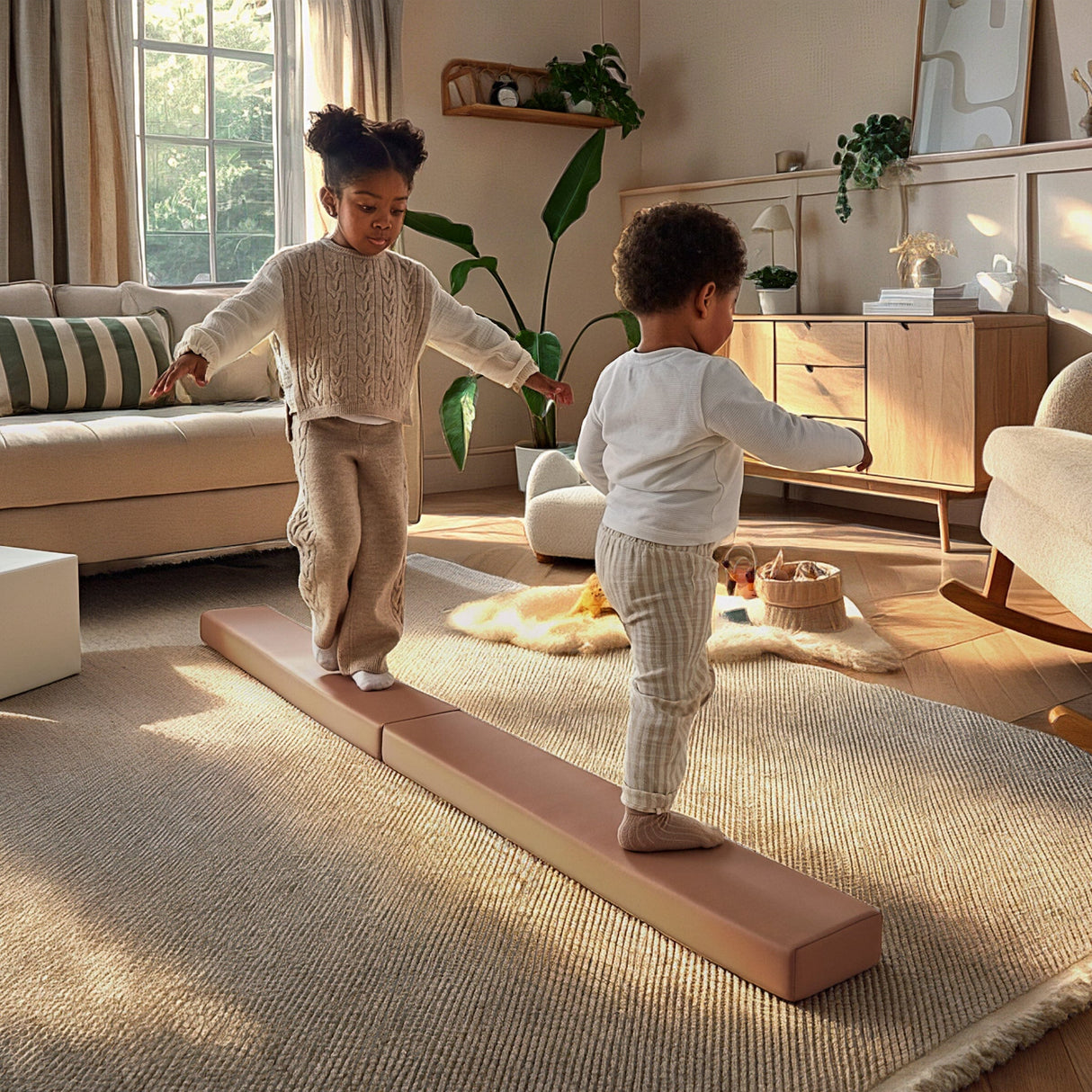 CuddleCo Soft Play Balance Beam - Tuscany
