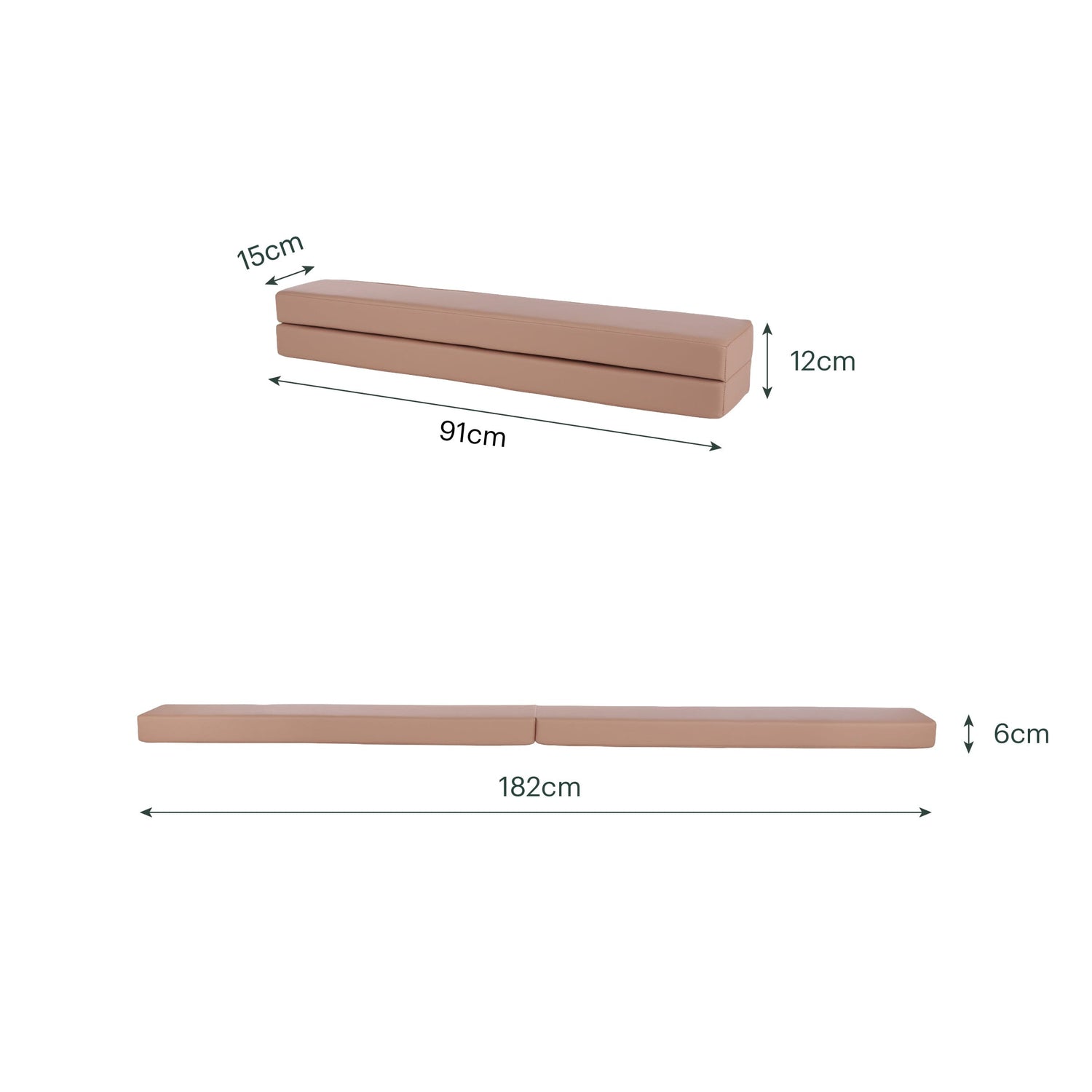 CuddleCo Soft Play Balance Beam - Tuscany