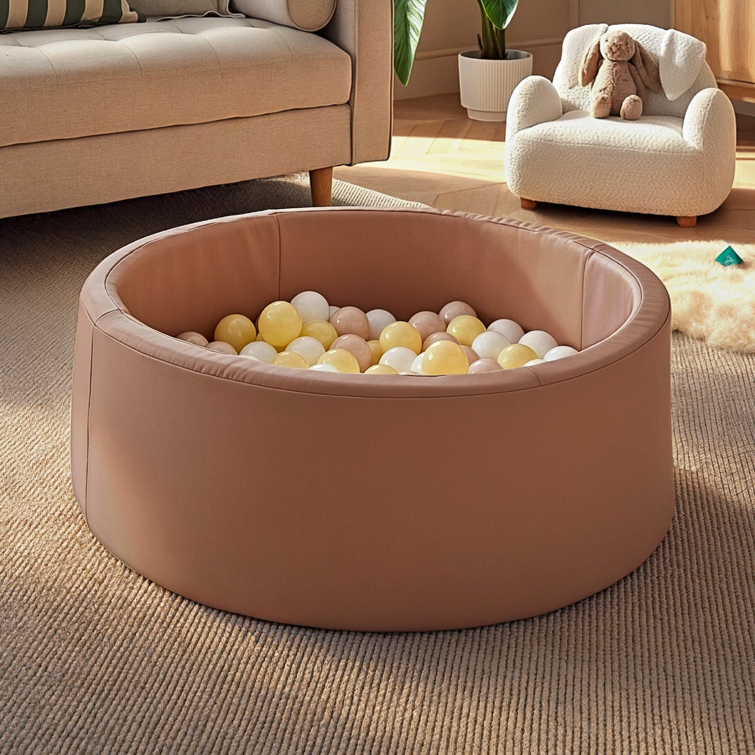 CuddleCo Soft Play Ball Pit with Balls - Tuscany