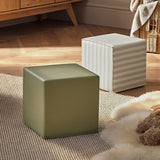 CuddleCo Soft Play Cubes 2 Piece - Cookie Stripe & Olive