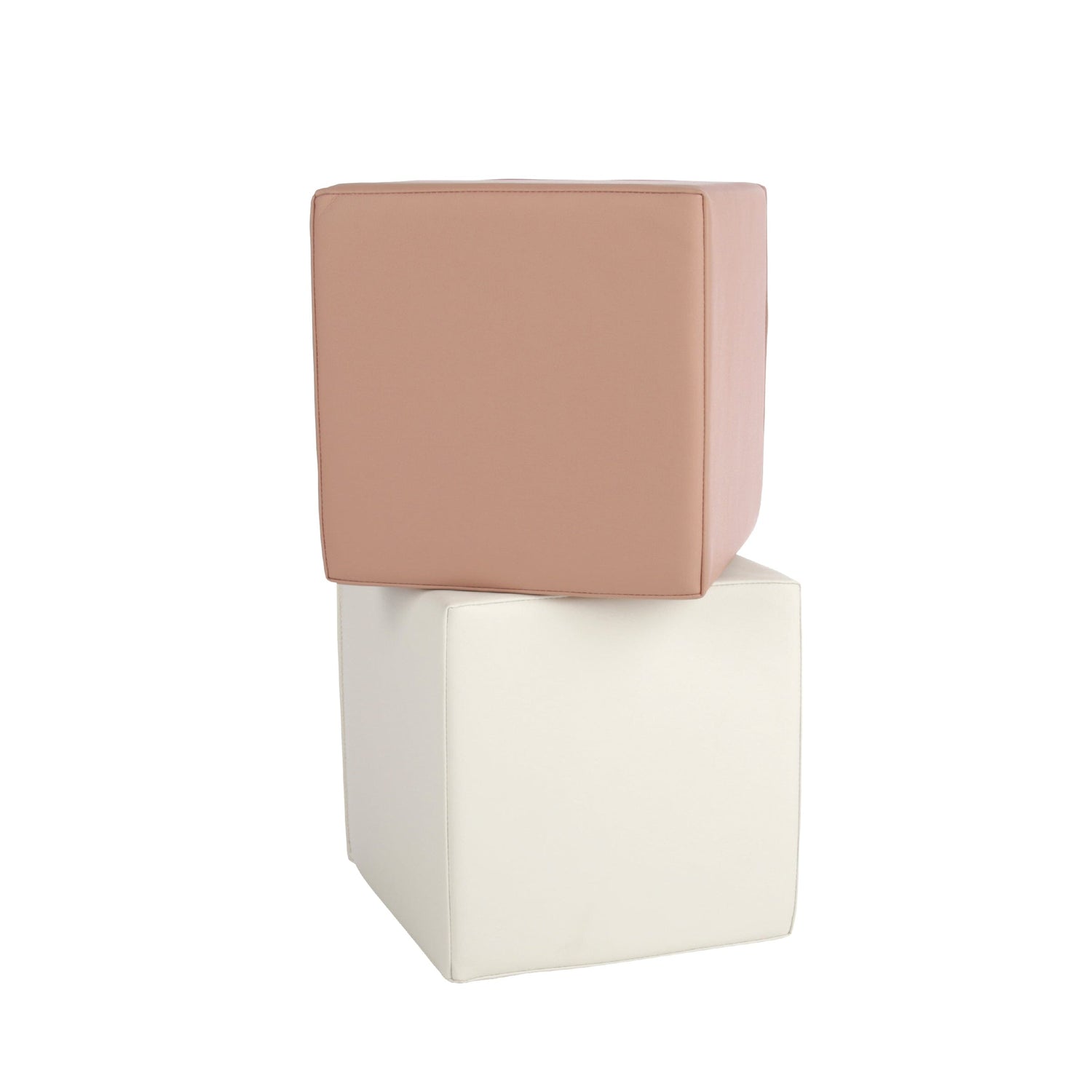 CuddleCo Soft Play Cubes 2 Piece - Tuscany & Pebble