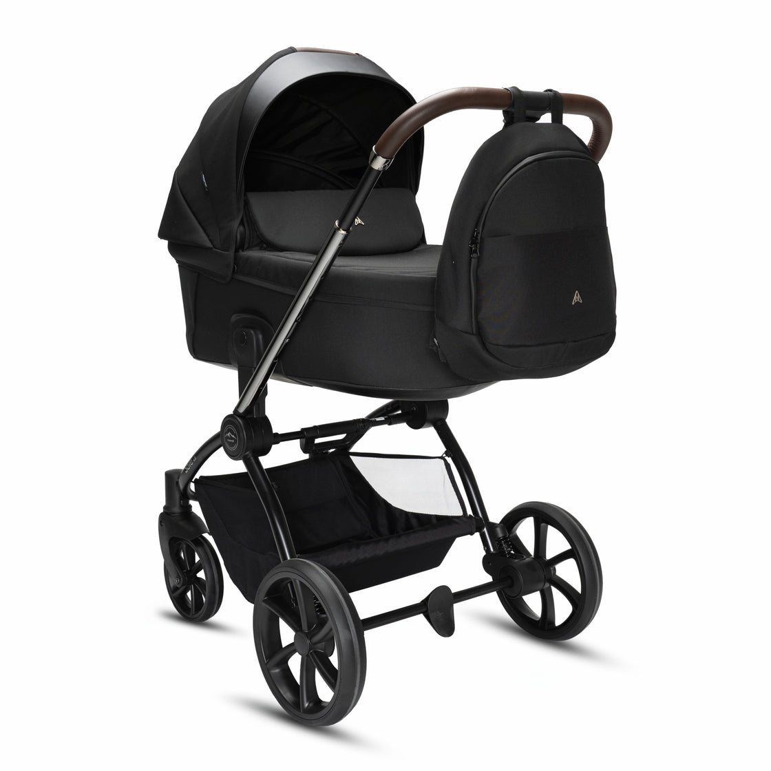 Noordi Sole V3 - 3in1 Travel System with ThermoCot Carrycot + Terra i-Size Car Seat, Slate Black