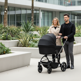 Noordi Sole V3 - 3in1 Travel System with ThermoCot Carrycot + Travel Carrier i-Size Car Seat, Slate Black