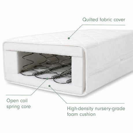 Tutti Bambini Sprung Cot Mattress (60 x 120 cm) - White