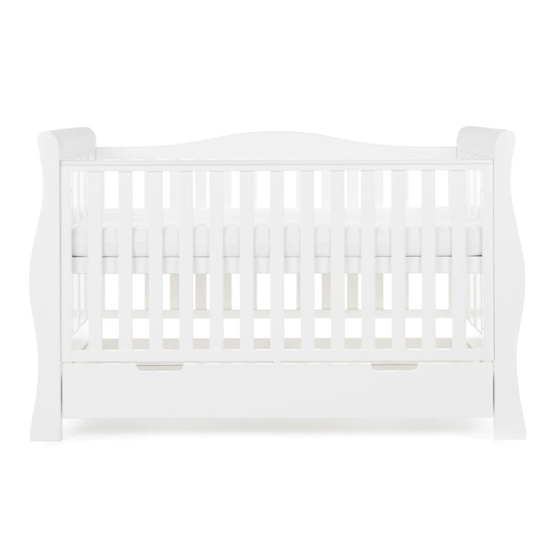 Obaby Stamford Luxe Sleigh 2 Piece Room Set - White