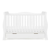 Obaby Stamford Luxe Sleigh Cot Bed - White