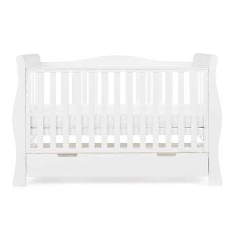 Obaby Stamford Luxe Sleigh 3 Piece Room Set - White