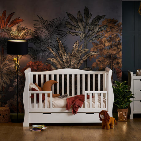 Obaby Stamford Luxe Sleigh 3 Piece Room Set - White
