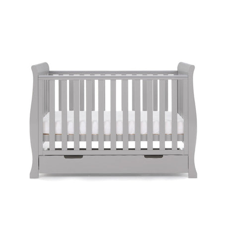 Obaby Stamford Mini Sleigh Cot Bed - Warm Grey