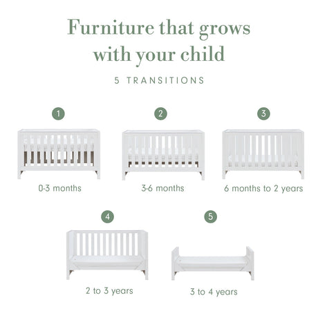 Tutti Bambini Tivoli Cot Bed - White