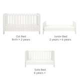 Tutti Bambini Supreme Alba Cot Bed, Mattress & Bedding Bundle - White