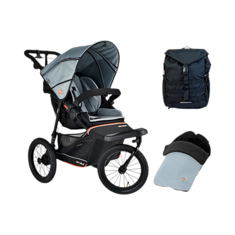 Out n About Nipper V6 Plus Single Adventure Bundle - Rocksalt Grey 1