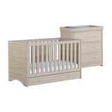 Babymore Veni 2 Piece Room Set with Drawer - Oak