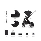 Venicci Claro 2 Comfort 3in1 Tiago Bundle - Noir