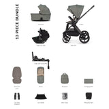 Venicci Upline 3 Luxury 4in1 Tiago Car Seat & 360 Base Bundle - Aloe