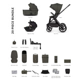 Venicci x Hunter Upline 3 Luxury 4in1 Tiago Car Seat & 360 Base Bundle - Dark Olive
