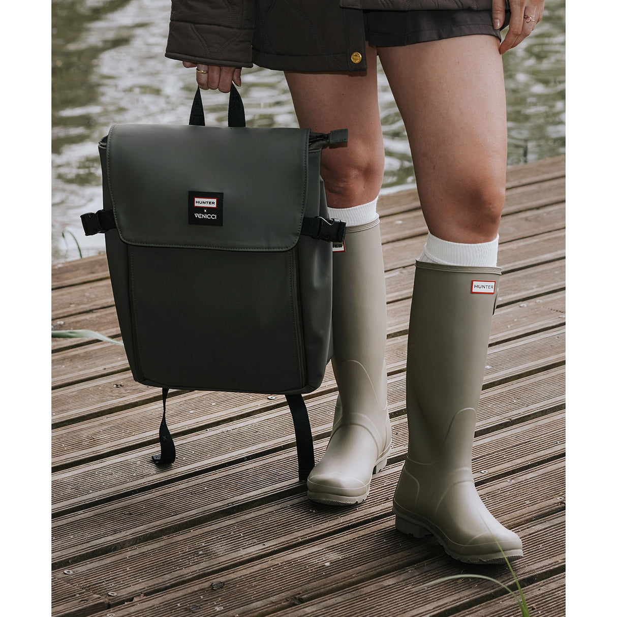 Venicci x Hunter Upline 3 Essential 2in1 Accessory Bundle - Dark Olive