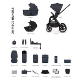 Venicci x Hunter Upline 3 Luxury 4in1 Tiago Car Seat & 360 Base Bundle - Navy