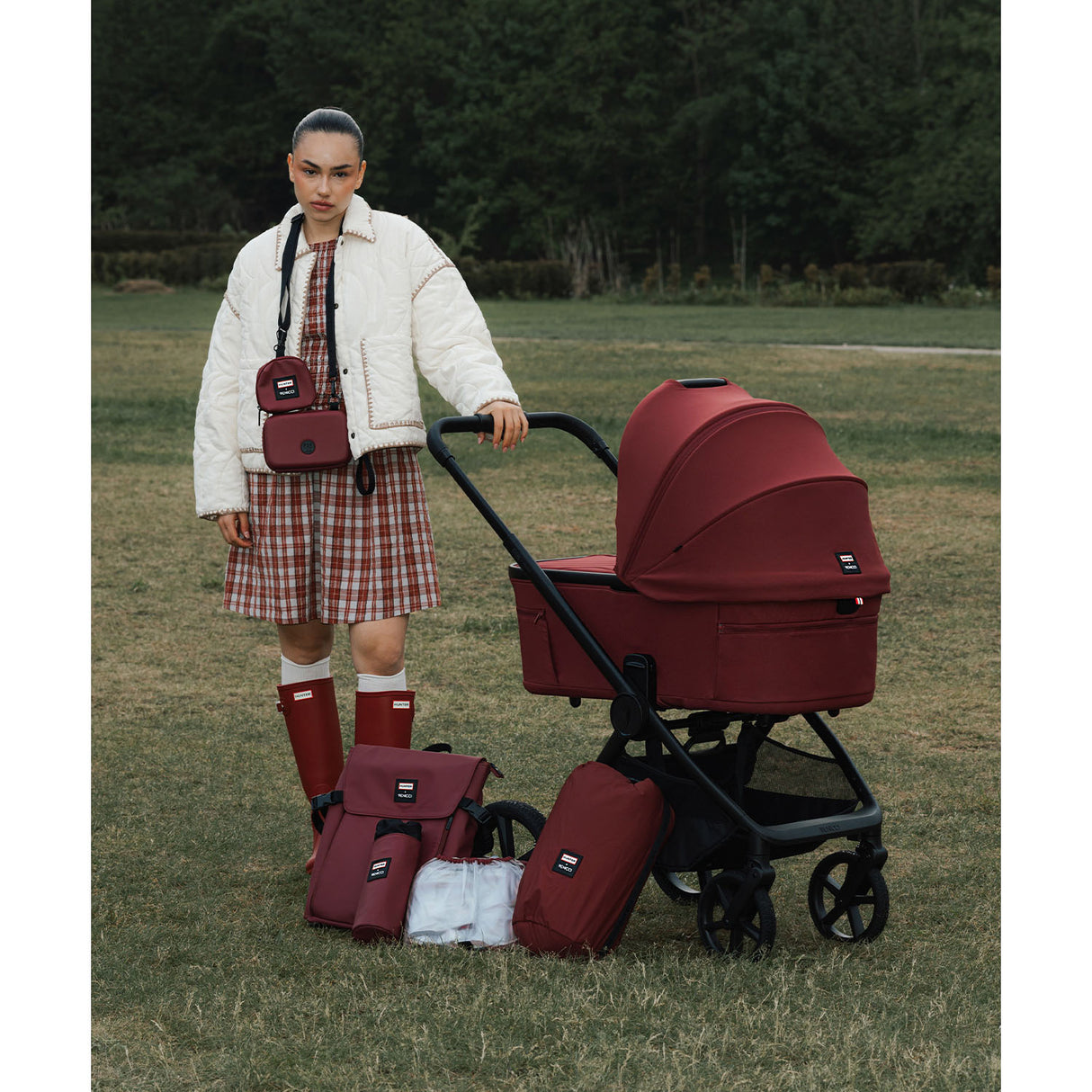 Venicci x Hunter Upline 3 Essential 2in1 Accessory Bundle - Red
