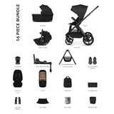 Venicci Upline 3 Ultimate 4in1 Plus Tiago Car Seat & 360 Base Bundle - Onyx